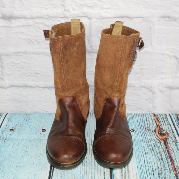 Sorel Major Pull On Comfort Western Oiled Leather Boots Size 8.5 - Picture 5 of 9